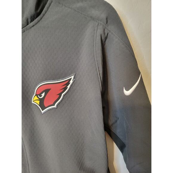 Nike Gray Arizona Cardinals NFL Mock Neck Full Zip Men's Jacket Size L NWT - Picture 3 of 6